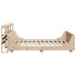 Estructura de cama sin colchón madera maciza de pino 120x190