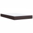 Cama box spring con colchón tela marrón oscuro 120x200