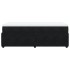 Cama box spring con colchón terciopelo negro 90x200