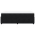 Cama box spring con colchón terciopelo negro 120x190