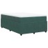 Cama box spring con colchón terciopelo verde oscuro 120x200