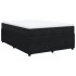 Cama box spring con colchón terciopelo negro 140x190