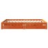 Estructura cama con cajones madera pino marrón cera 140x190