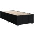 Cama box spring con colchón tela negro 100x200