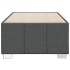 Estructura de cama sin colchón tela gris oscuro 90x200