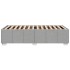 Estructura de cama sin colchón tela gris claro 90x200