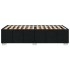 Estructura de cama sin colchón tela negro 100x200