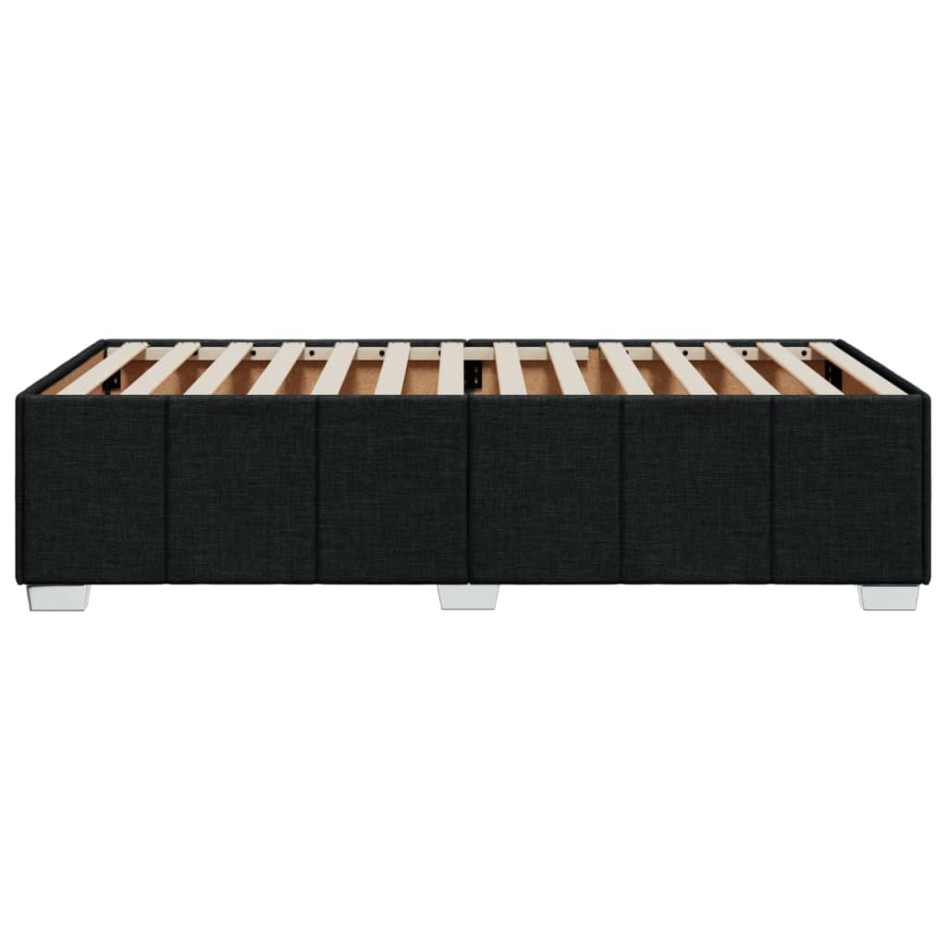 Estructura de cama sin colchón tela negro 100x200