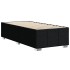 Estructura de cama sin colchón tela negro 100x200
