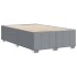 Estructura de cama sin colchón tela gris claro 120x190