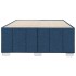 Estructura de cama sin colchón tela azul 120x190