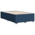 Estructura de cama sin colchón tela azul 120x190