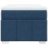 Cama box spring con colchón tela azul 90x200