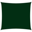 Toldo de vela cuadrado tela Oxford verde oscuro 6x6 m