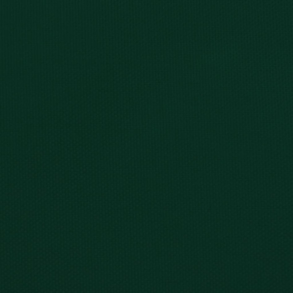 Toldo de vela cuadrado tela Oxford verde oscuro 6x6