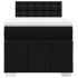 Cama box spring con colchón tela negro 90x190