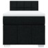 Cama box spring con colchón tela negro 90x200