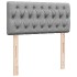 Cama box spring con colchón tela gris claro 90x200
