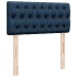 Cama box spring con colchón tela azul 90x200
