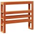 Estructura de cama sin colchón madera maciza marrón 75x190