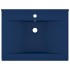 Lavabo de lujo con grifo cerámica azul oscuro 60x46