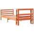 Estructura de cama sin colchón madera maciza marrón 75x190