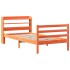 Estructura de cama sin colchón madera maciza marrón 75x190