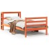 Estructura de cama sin colchón madera de pino marrón 90x200