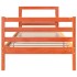 Estructura de cama sin colchón madera de pino marrón 90x200
