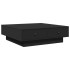 Mesa de centro madera contrachapada negro 90x90x28