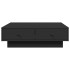 Mesa de centro madera contrachapada negro 90x90x28
