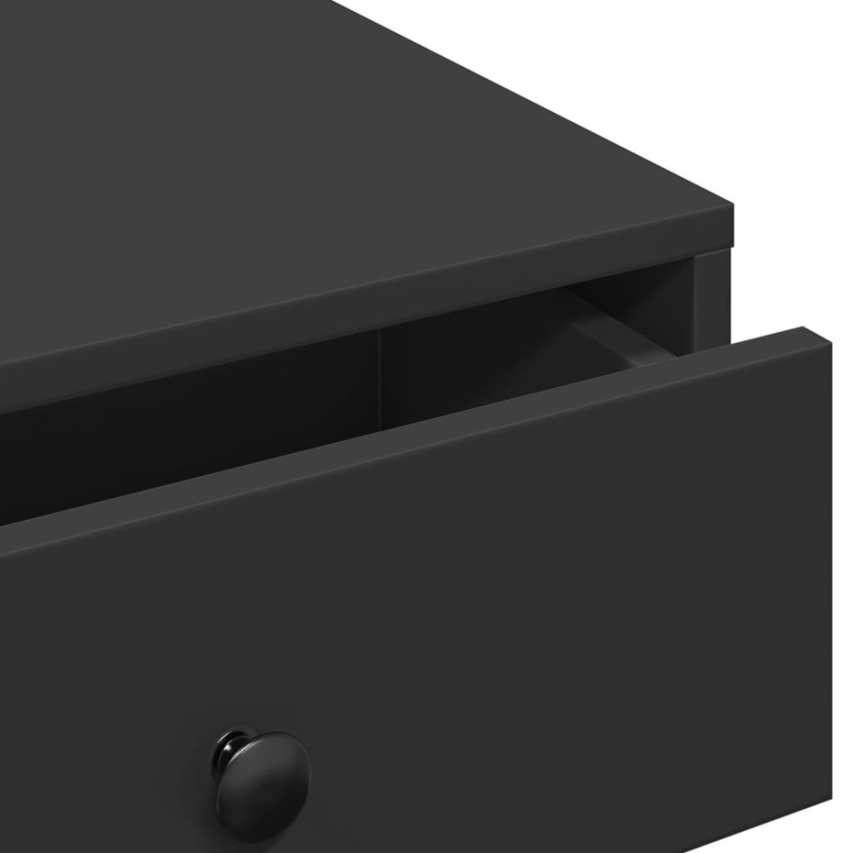 Mesa de centro madera contrachapada negro 90x90x28