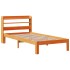 Estructura de cama sin colchón madera maciza marrón 90x190