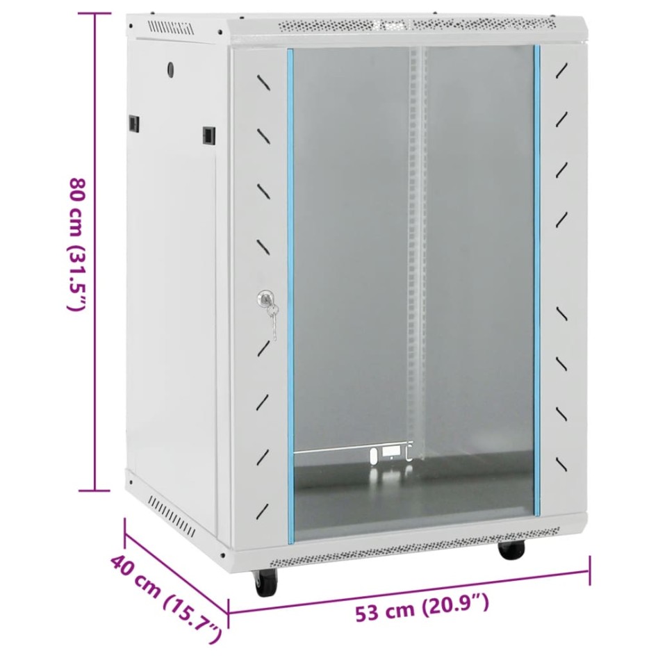 Rack de servidores 15U 19 IP20 gris 53x40x80