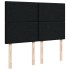 Cama box spring con colchón tela negro 140x190
