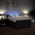 Cama box spring con colchón tela negro 140x190