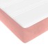 Colchón de muelles ensacados terciopelo rosa 120x220x20