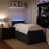 Cama box spring individual con colchón tela