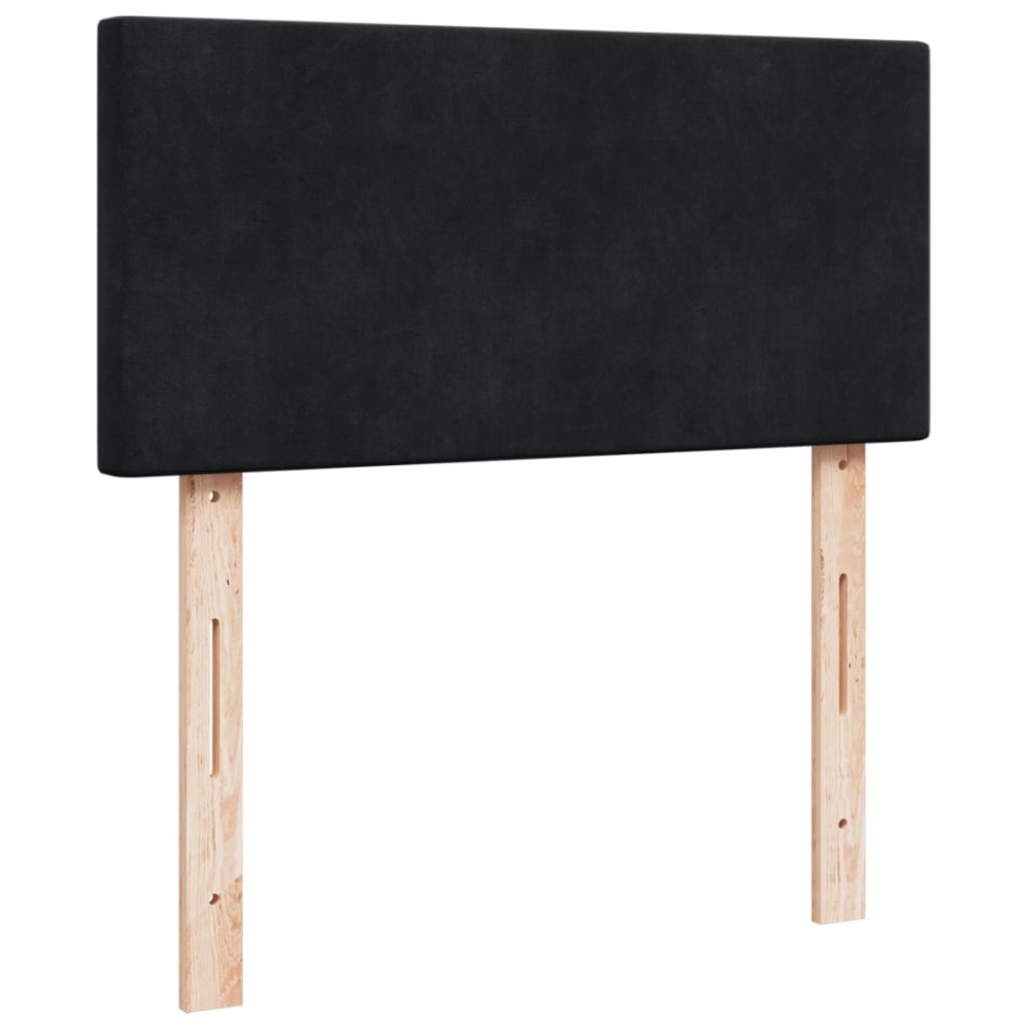 Cama box spring individual con colchón tela