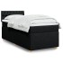 Cama box spring individual con colchón tela