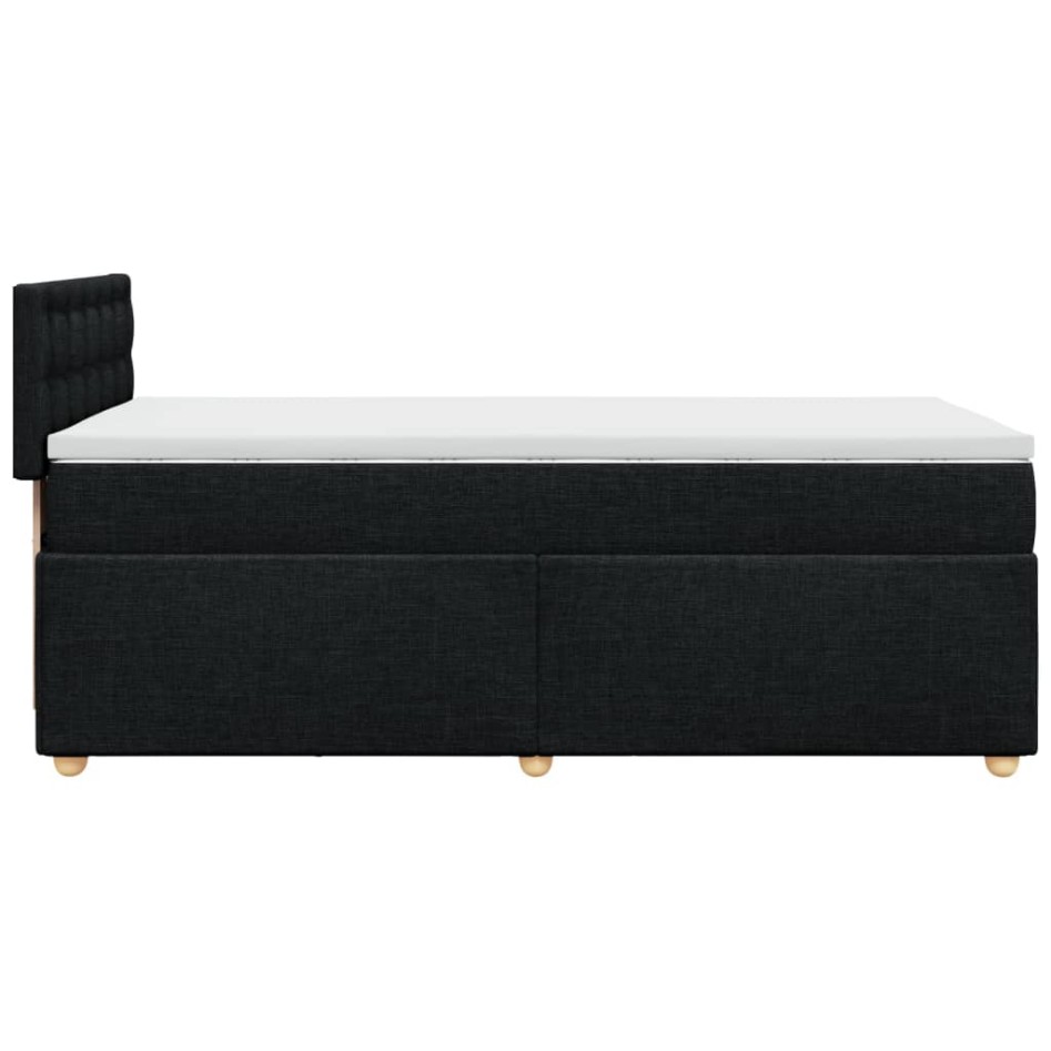 Cama box spring individual con colchón tela