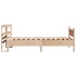 Estructura de cama con cabecero madera maciza pino 75x190