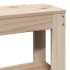 Estructura de cama con cabecero madera maciza pino 75x190