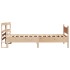 Estructura de cama con cabecero madera maciza de pino 90x200