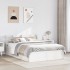 Estructura de cama con cabecero madera pino blanco 140x200