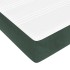 Colchón muelles ensacados terciopelo verde oscuro 160x210x20