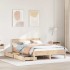 Estructura de cama sin colchón madera maciza de pino 140x190