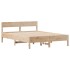 Estructura de cama sin colchón madera maciza de pino 140x190