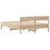 Estructura de cama sin colchón madera maciza de pino 140x190