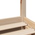 Estructura de cama sin colchón madera maciza de pino 140x190